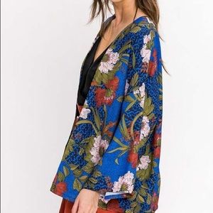 Blue and Red Floral Kimono - never worn